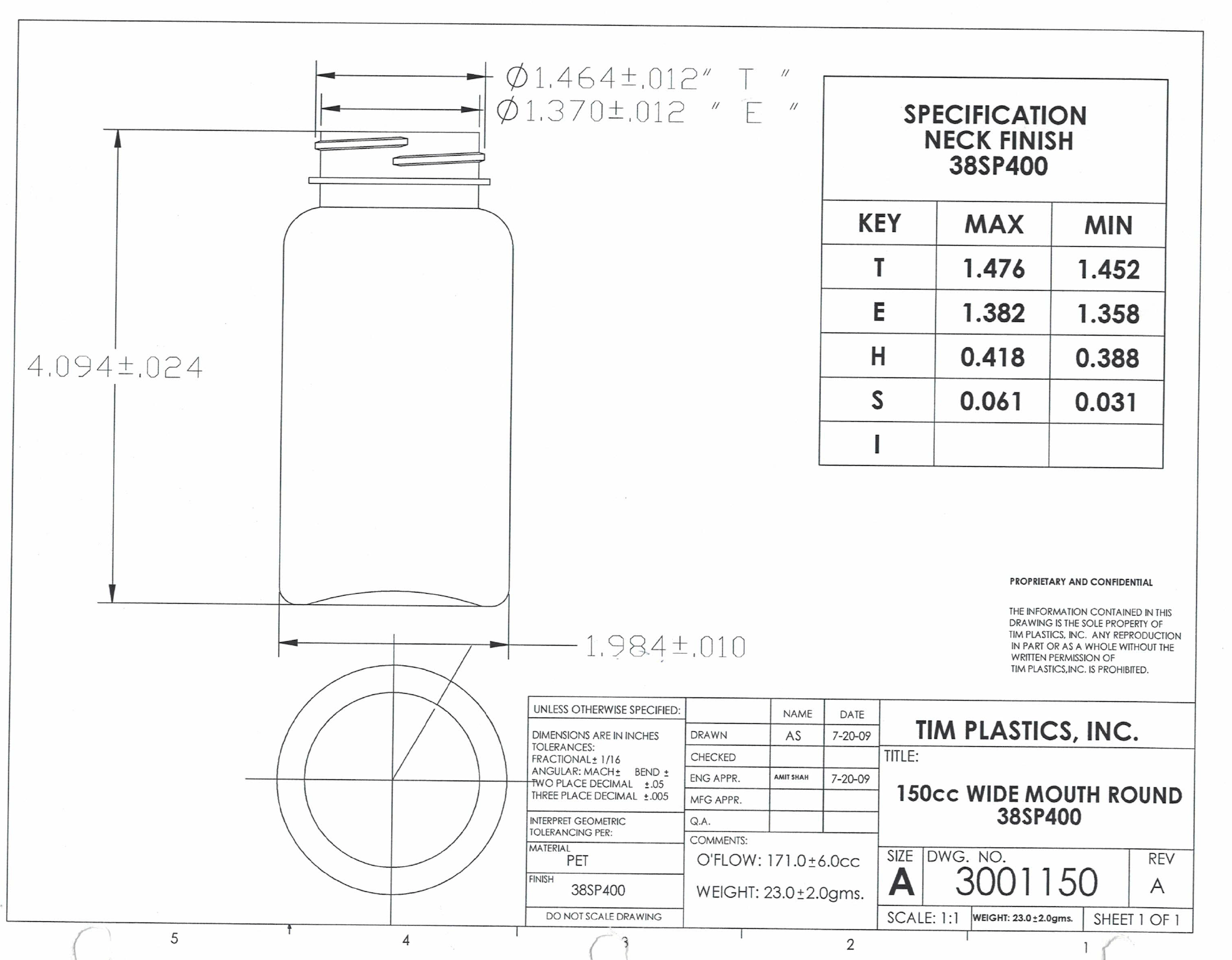 150cc Clear PET Packer Bottle 38400 Liquid Bottles LLC